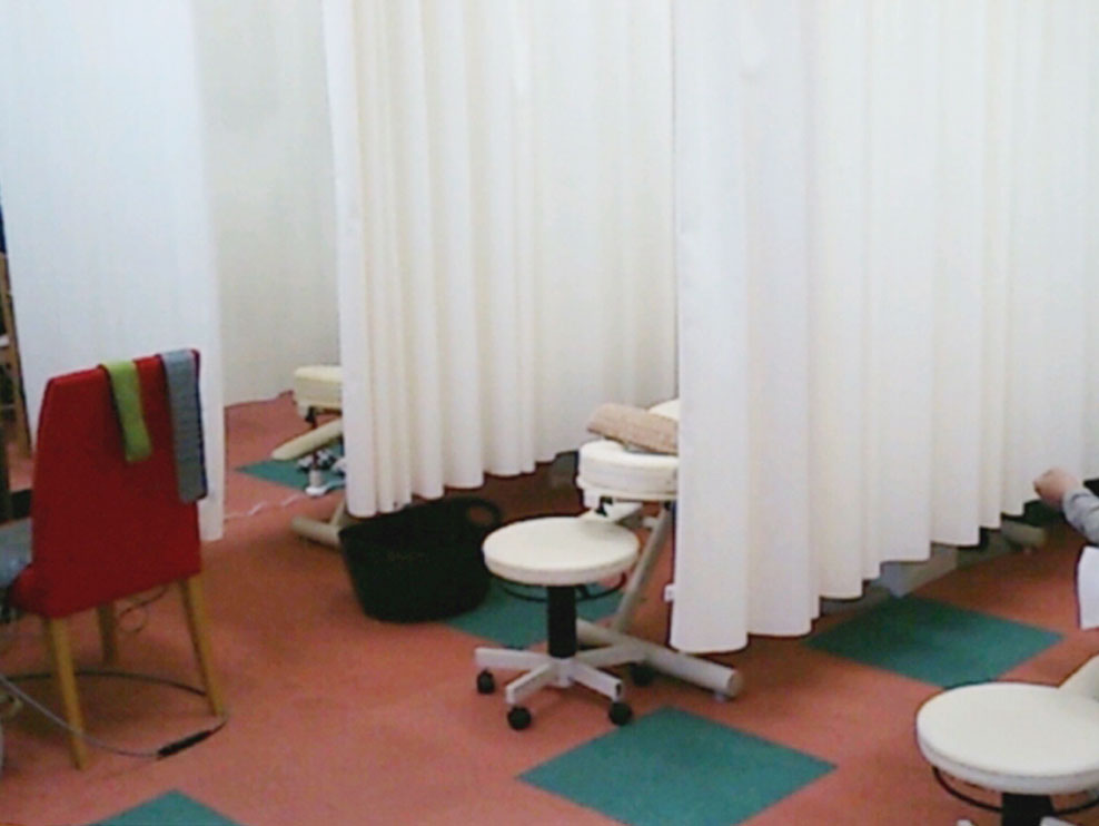 鍼灸整骨院ちりょうやの施術室