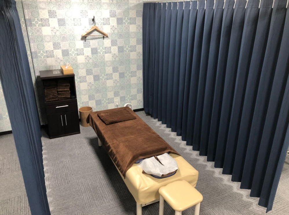 げんき堂鍼灸整骨院仙台駅前イービーンズの施術室