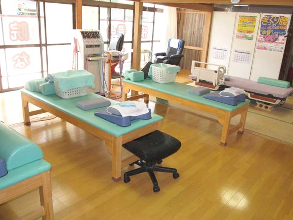 接骨治療院おもてなしの施術室