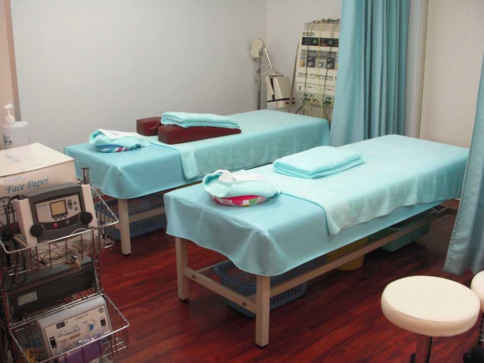 やさしい整骨院の施術室